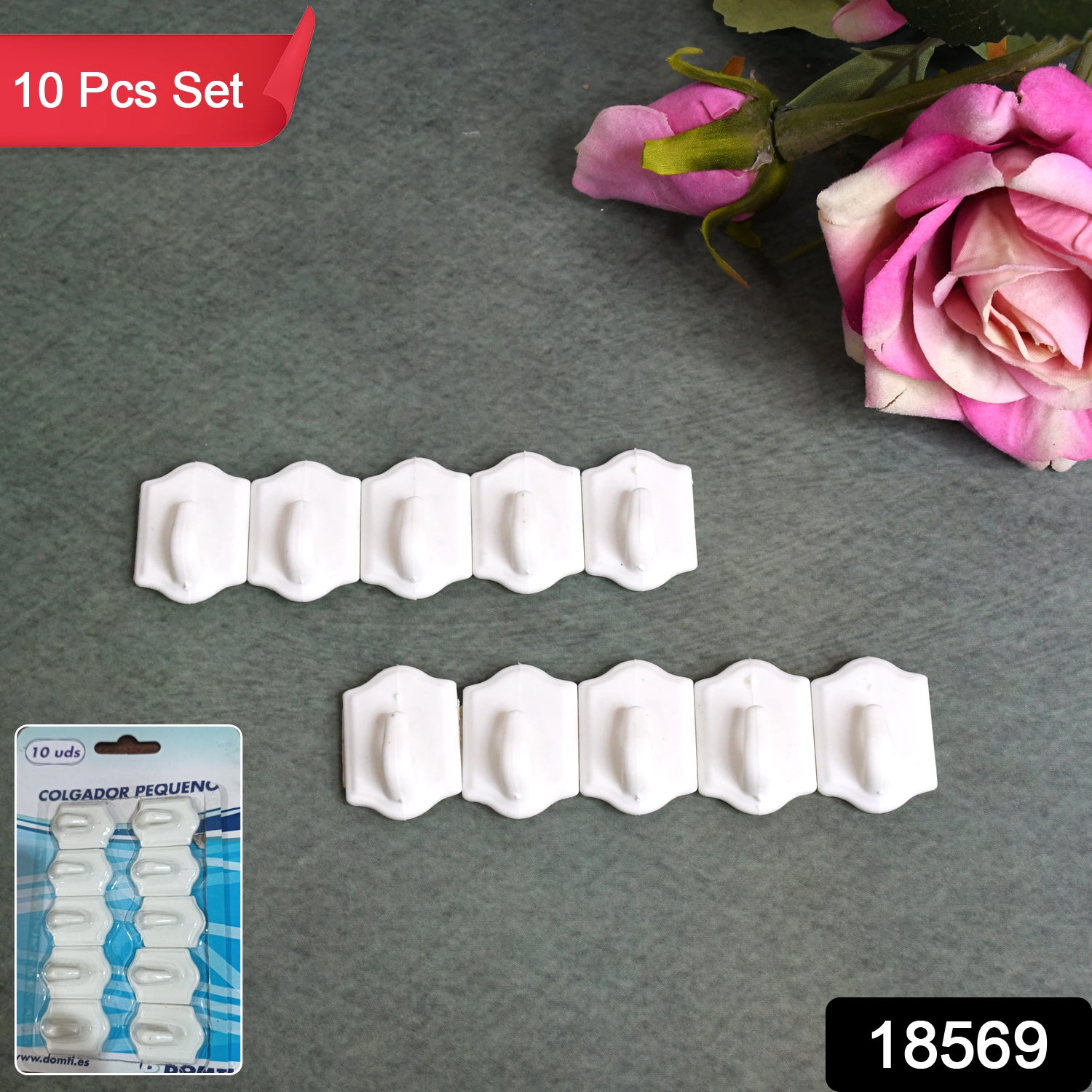 Small Adhesive Hooks For Wall Hanging Adhesive Hooks (10 Pcs Set) Small Adhesive Hooks For Wall Hanging Adhesive Hooks (10 Pcs Set)